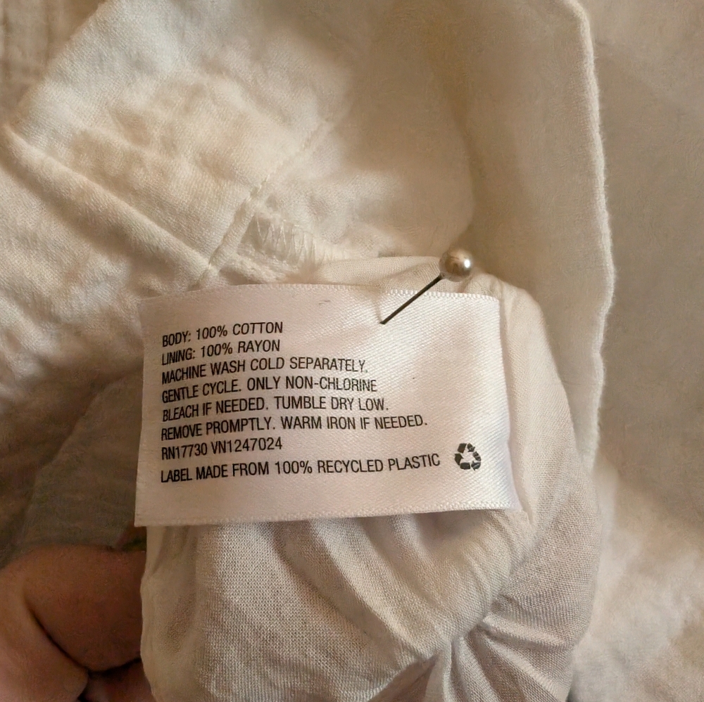 **White** Size 0x/X Ava & Viv Plus Size Mod Abstr… - image 4